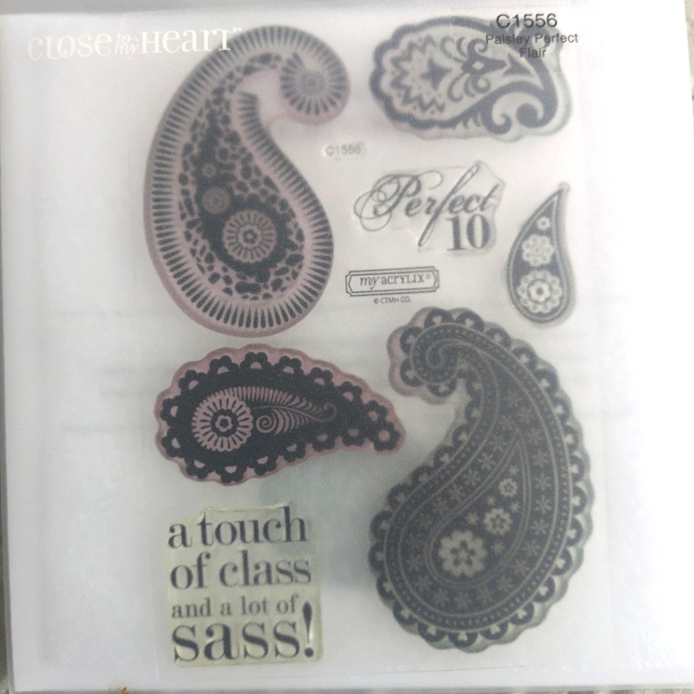 Cling stamp set Paisley Perfect CTMH/Stampin Up